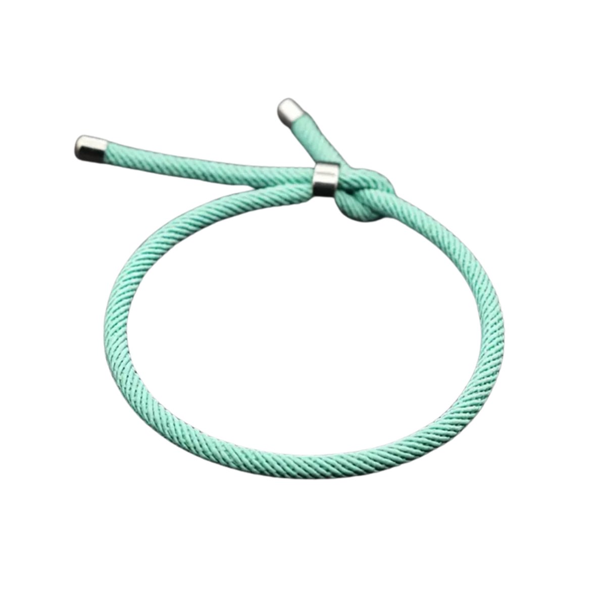 Bovista Armband - Staal - Nep Zilver - Dames - Lichtgroen