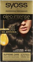 SYOSS Oleo Intense 4-50 - Haarverf - Permanente Haarkleuring - Ijzig Bruin - Langdurige Kleur - Professionele Grijsdekking - Zonder Ammoniak - 1 stuk