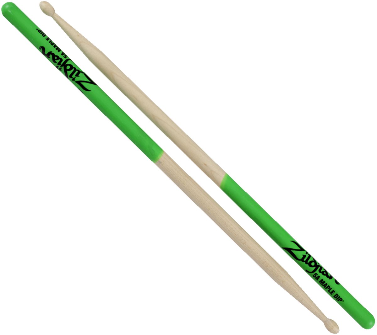 Zildjian Maple Sticks Green Dip, 5A - Drumsticks