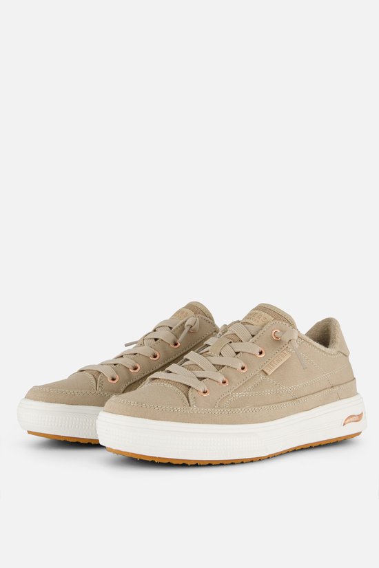 Skechers Arch Fit Arcade Sneakers taupe Canvas - Dames - Maat 39