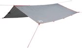 Auvent de camping vidaXL - Imperméable - 400 x 294 cm - Grijs/ Oranje - Bâche de tente - Équipement de camping - Accessoires de vêtements pour bébé de caravane - Vie en plein air