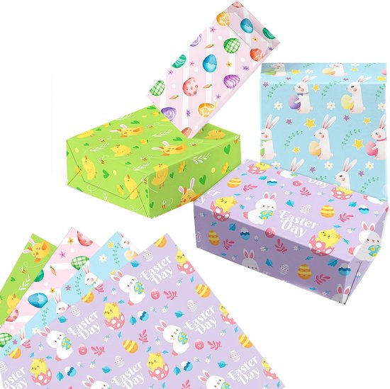 Twizler Nieuwe Babyjongen Inpakpapier - Blauwe Jungle Dieren - 4 Vellen & 4 Tags - 70cm x 50cm Opgevouwen Vellen - Cadeaupapier Baby Shower Twizler Nieuwe Babyjongen Inpakpapier - Blauwe Jungle Dieren - 4 Vellen & 4 Tags - 70cm x 50cm Opgevouwen Vellen - Cadeaupapier Baby Shower