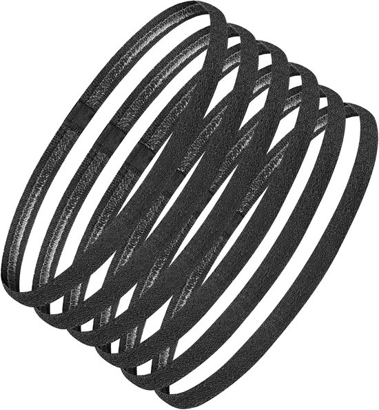 metalen Hoofdband voor mannen Vrouwen jongens draad haarband, Unisex Zwart Golvend Antislip Lente Sport heren Zwarte Hoofdband, Multi-Style Elastische heren haarband voor lang haar 1 stks