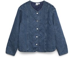 Vero Moda Jas Vmera Ls Quilted Dnm Jacket Si343 10339351 Medium Blue Denim Dames Maat - L