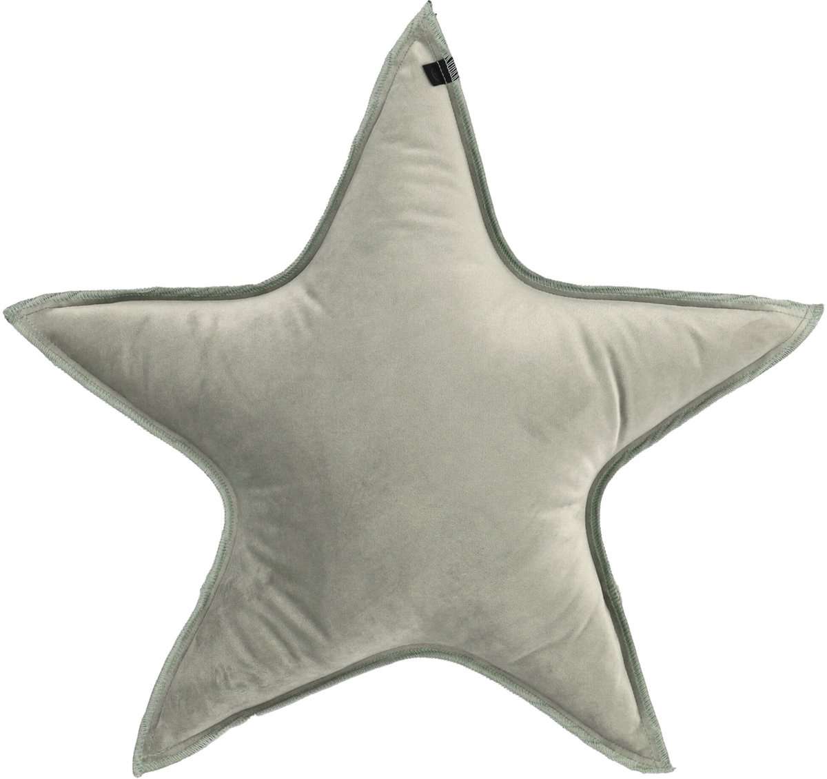 Overseas Star Kussen – Velours – Soft Green
