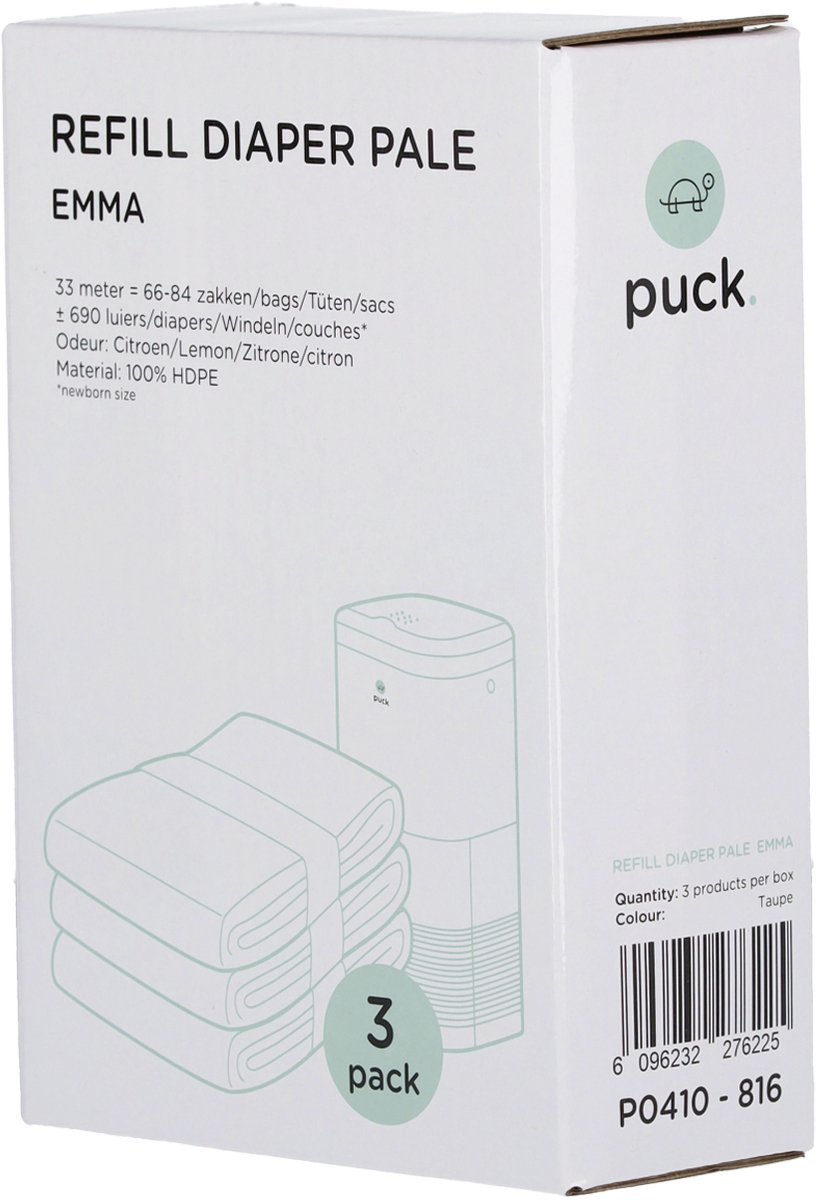 Bol.com Puck Luieremmer Emma Navulzakken 3-Pack aanbieding