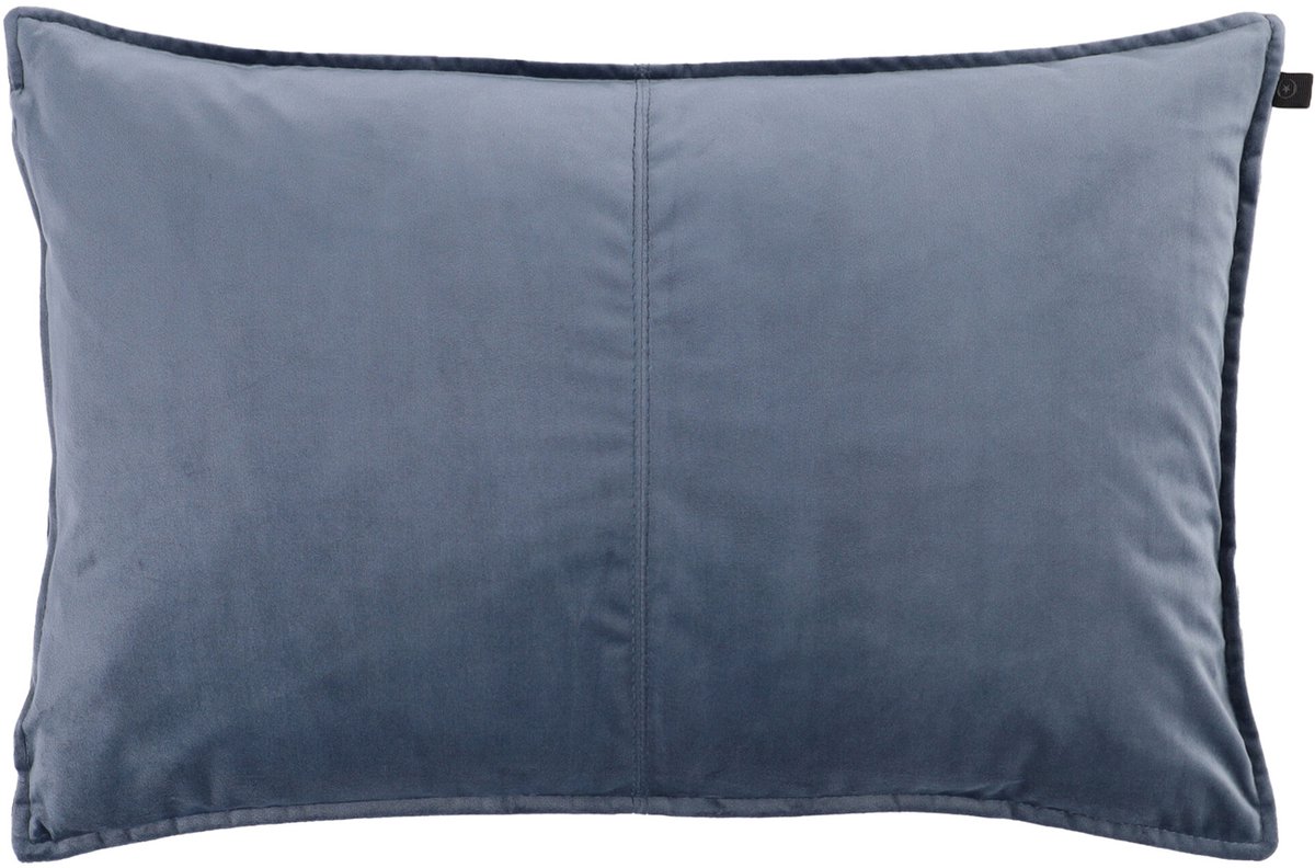 Overseas Middlestitch Kussen – 40 x 60 cm - Velours – Cool Grey