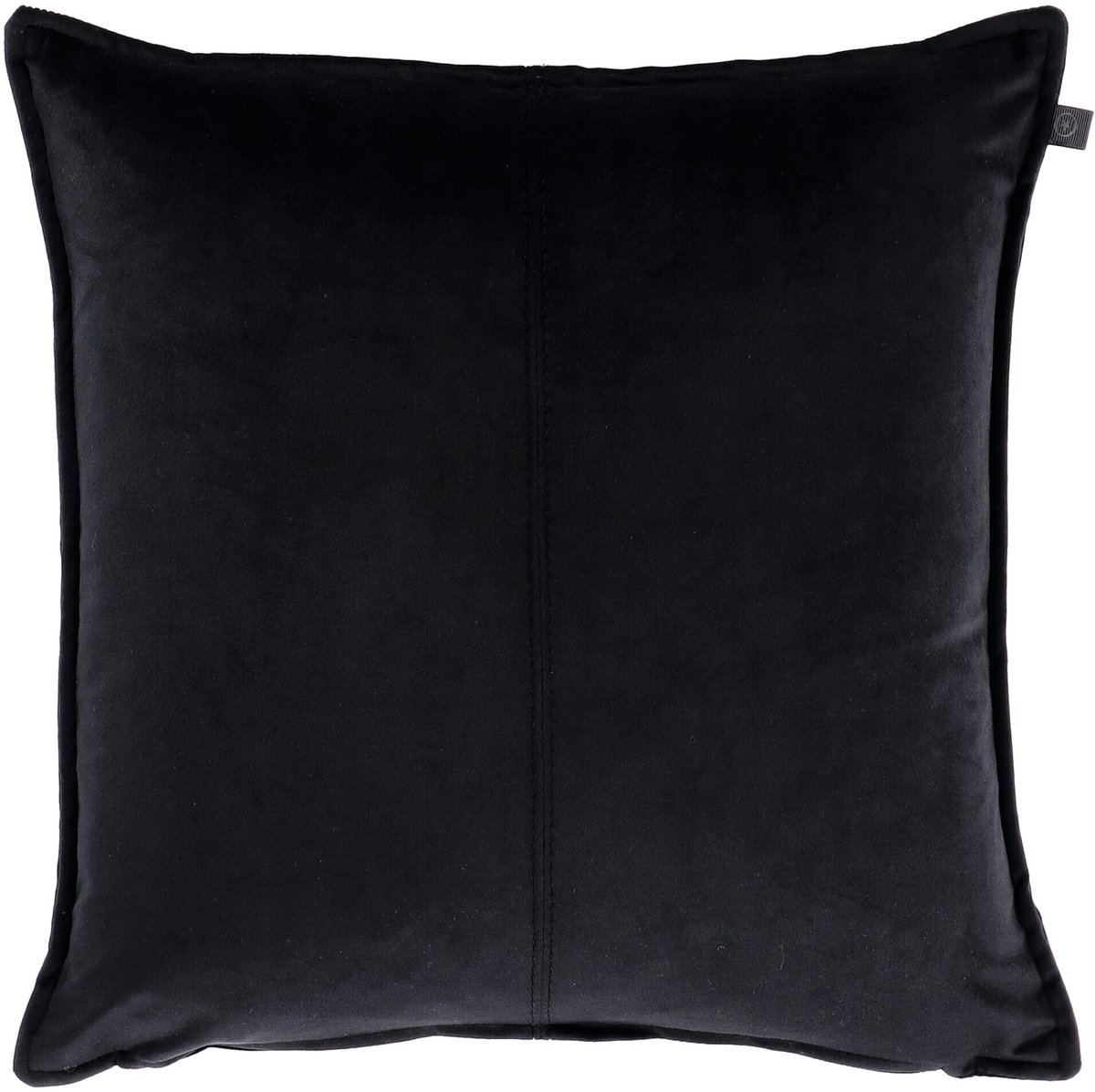 Overseas Middlestitch Kussen - 60 x 60 cm– Velours – Black