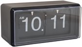 Horloge murale Karlsson Retro Boxed Flip - Noir mat - 20 x 10 x 10 cm - Horloge murale scandinave