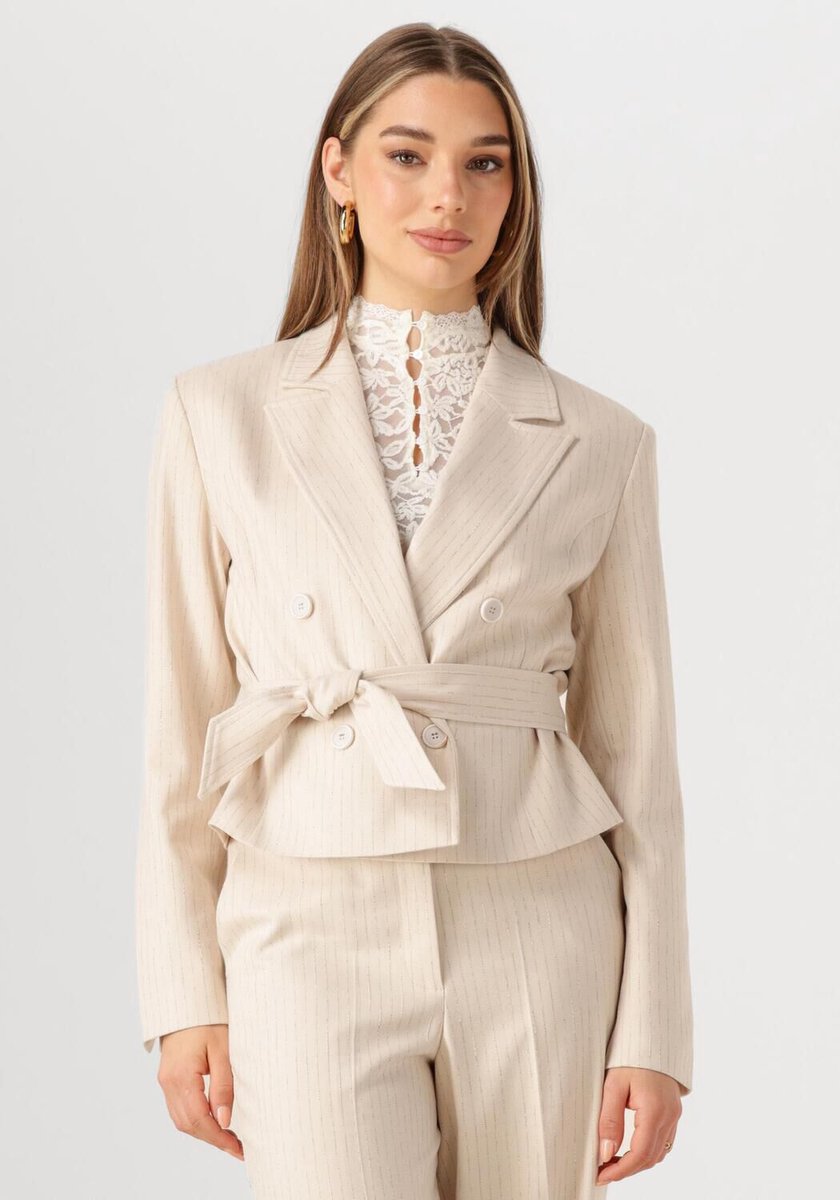 AAIKO Mae Stripe Vis 526 Blazers Dames - Gebroken wit - Maat L