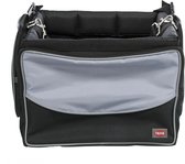 Trixie - Fietsmand voor aan Stuur - Nylon - Zwart/Grijs - 41X26X26 cm