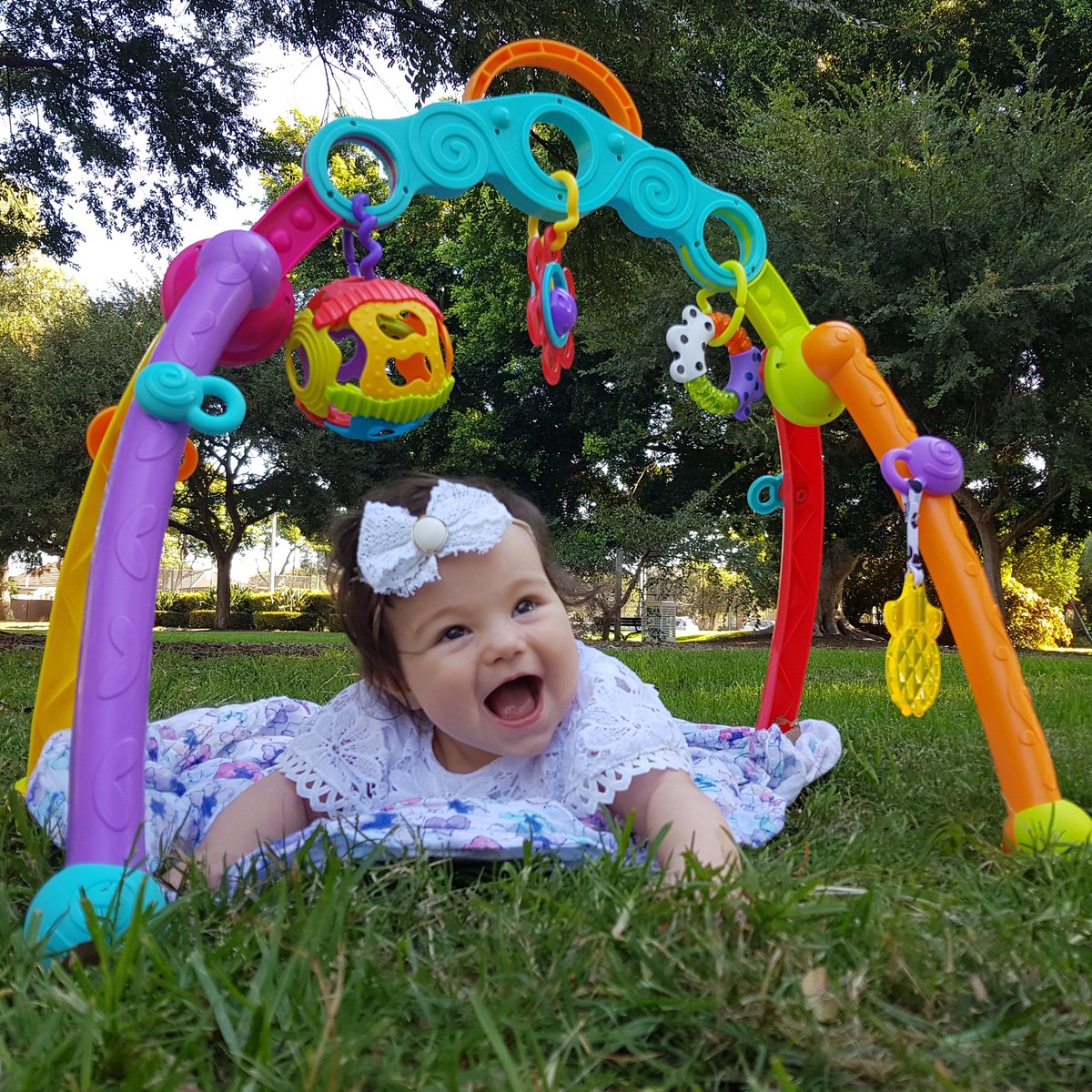 Playgro Fold and Go Playgym - Babygym - acitiviteitengym - Speelgoed Baby - Babyspeelgoed - Pasgeboren baby speelgoed - Ontwikkeling Baby - Kraamcadeau - 5 afneembare hangspeeltjes — afbeelding 20