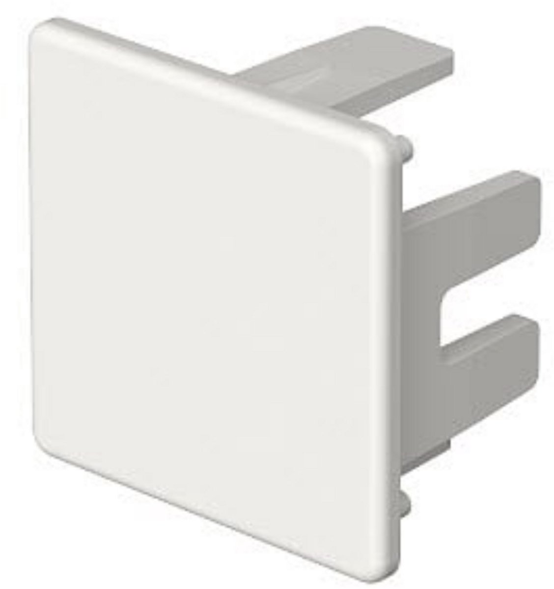 OBO Eindstuk 30x30mm, PVC, zuiver wit, 9010 - per 10 stuks