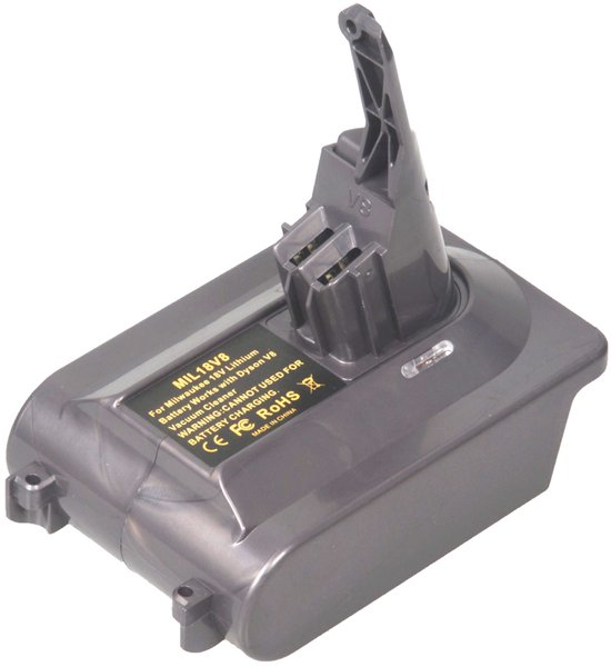 Geschikt voor 18V Lithium-batterijadapterconverter voor Dyson V7-serie stofzuigers