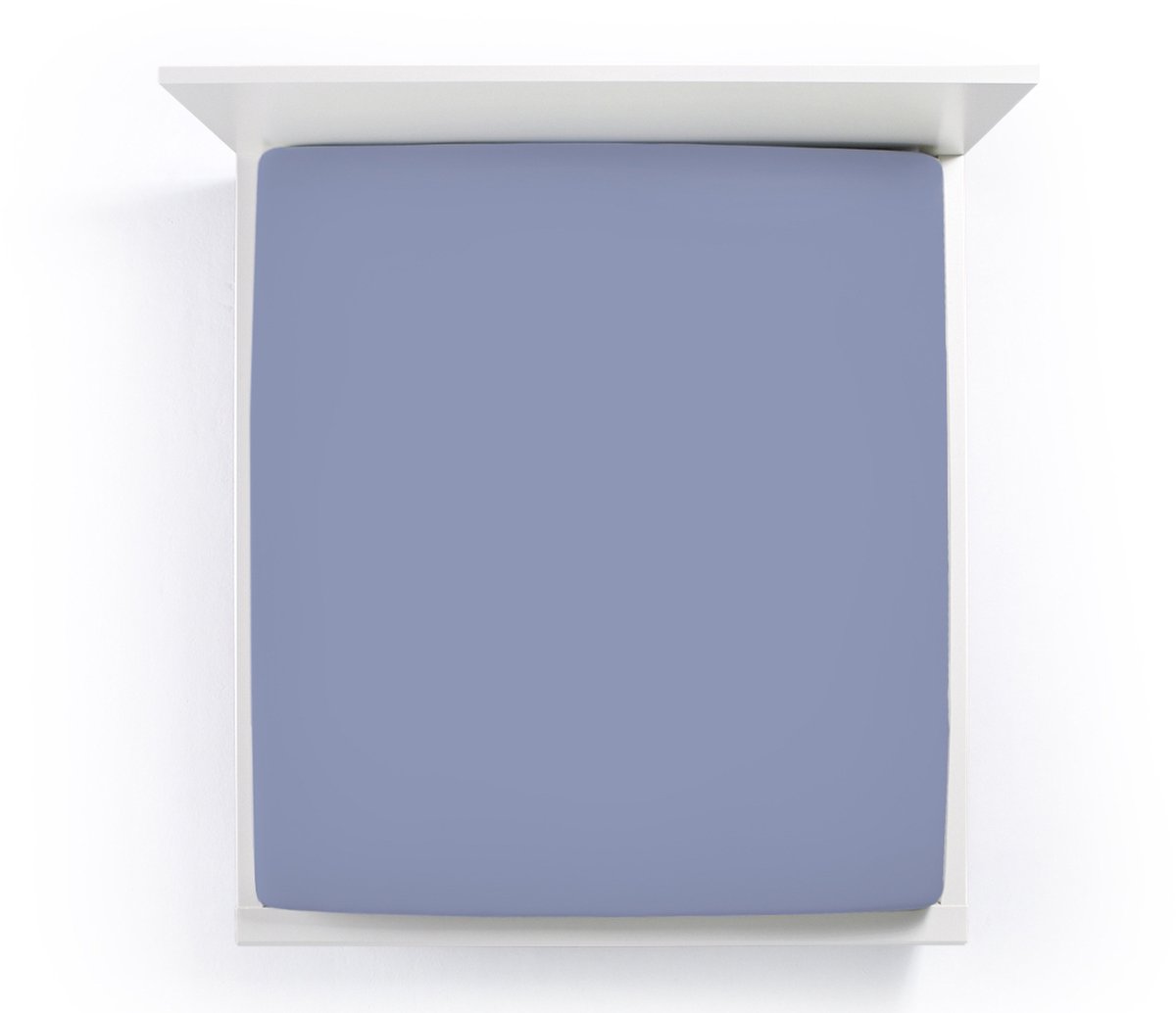 Bella Donna Jersey La Piccola Topperhoeslaken 180x190-200 cm blauwgrijs-0209