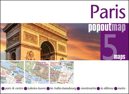 PopOut Maps Paris PopOut Map – schaal 1:15.000