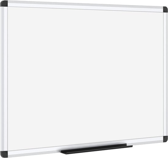 BoardsPlus Magnetisch Whiteboard, Gelakt Stalen Bordoppervlak, Geanodiseerd Aluminium Frame, 60 x 45 cm