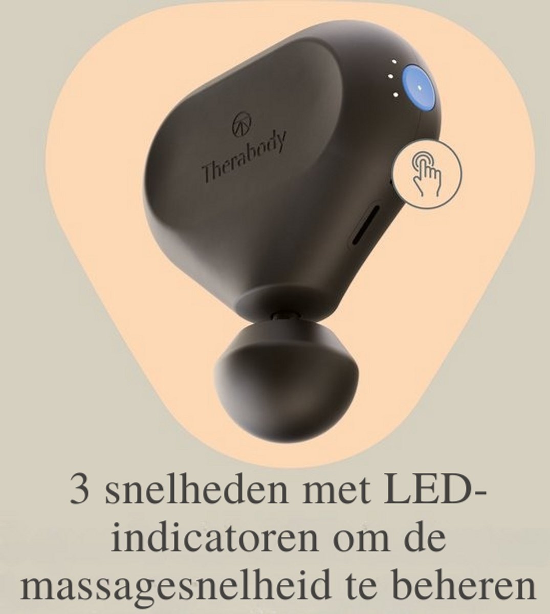 Afbeelding 2 van Therabody Theragun mini 2.0 - Massage Gun - 3 Opzetstukken - Draagbaar - Krachtig Massage Apparaat