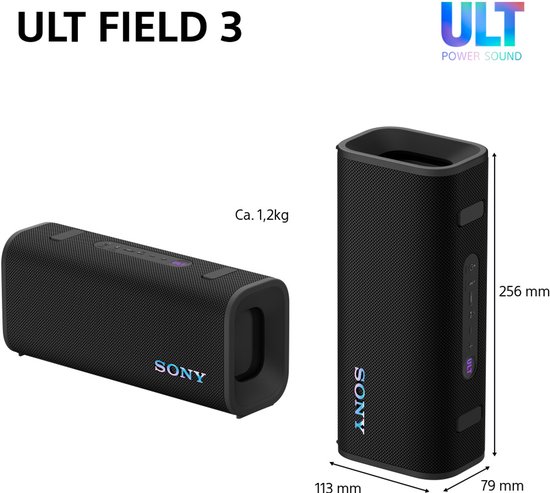 Sony ULT FIELD 3 - Bluetooth Speaker - Zwart van Sony — afbeelding 2