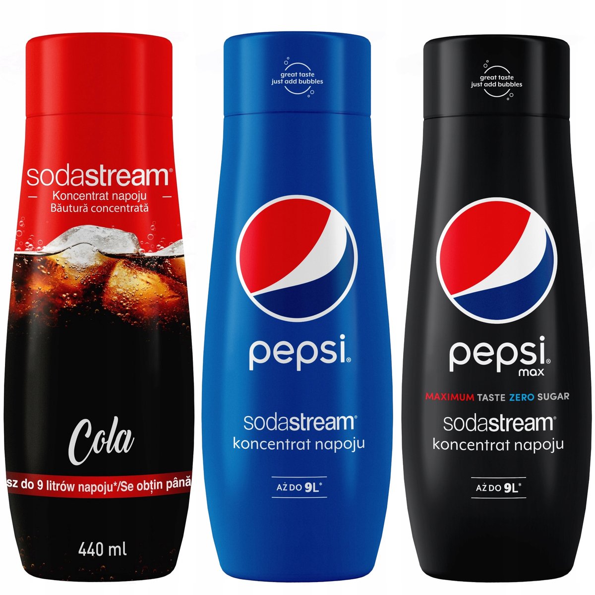 Sodastream Serie - Cola- en Pepsi-concentraat Set - 440ml - Milieubewust