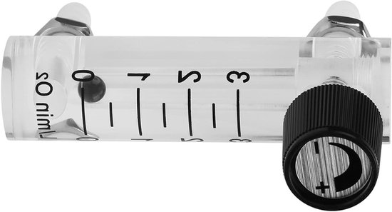 Flowmeter 1-10Lpm Flow, Gas Flowmeter Zuurstof Flow Meter Meter Met Regelklep Voor Zuurstof/Lucht/Gas