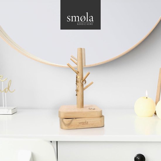 Sieradenorganizer, 4 niveaus sieradenopslag, Sieradenstandaard, kettingstandaard voor ringen, oorbellen, armbanden, horloges en accessoires, 32 x 25 x 12 cm