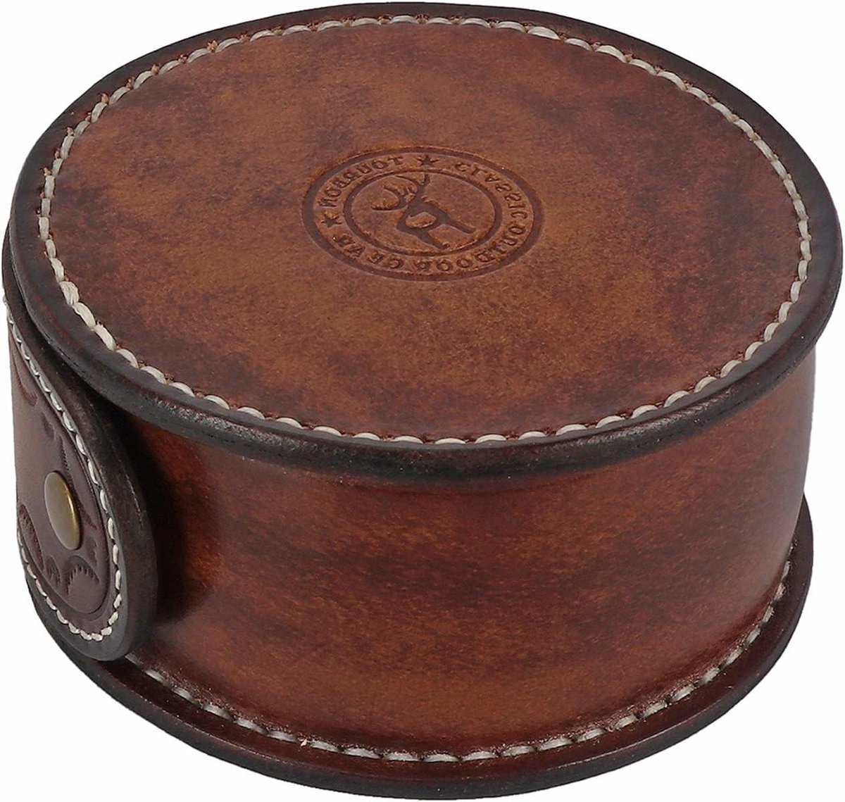 Rustieke Lederen Enkele Horloge Case Outdoor Travel Case Zakelijke Gift Roll Sieraden Munt Doos.