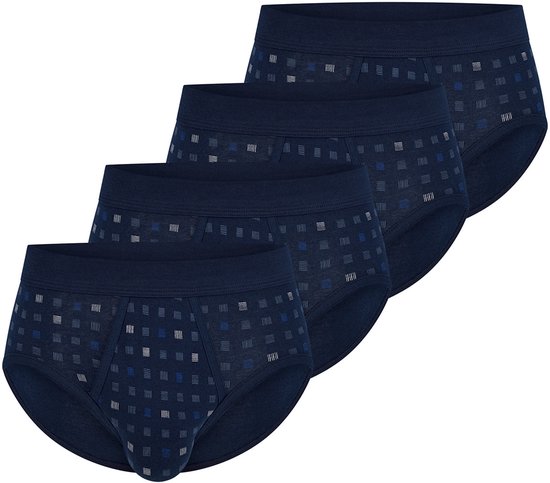 Lot de 4 slips de sport Schiesser Cotton Essentials fines côtes