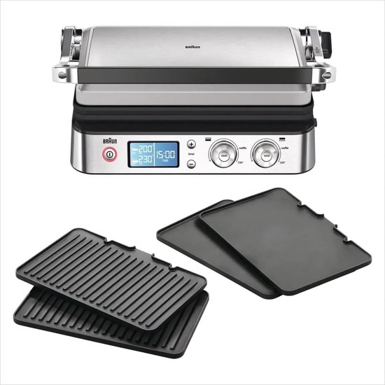 Braun MultiGrill 9 - CG9043 - Contactgrill - Met Timer en Display
