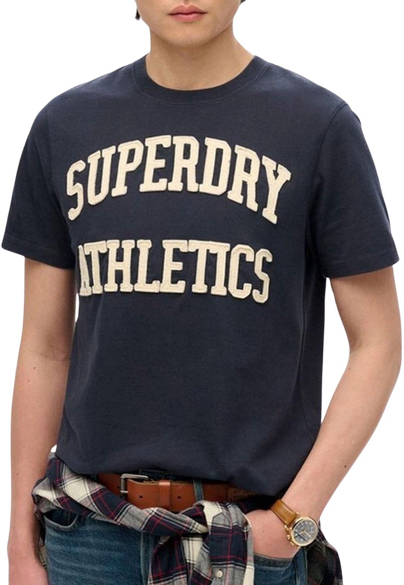 Superdry Vintage Athletic Relaxed Shirt Heren Wit