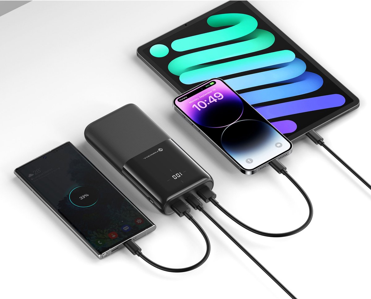 Forcell Powerbank 20.000 mAh voor op Reis - afbeelding 3