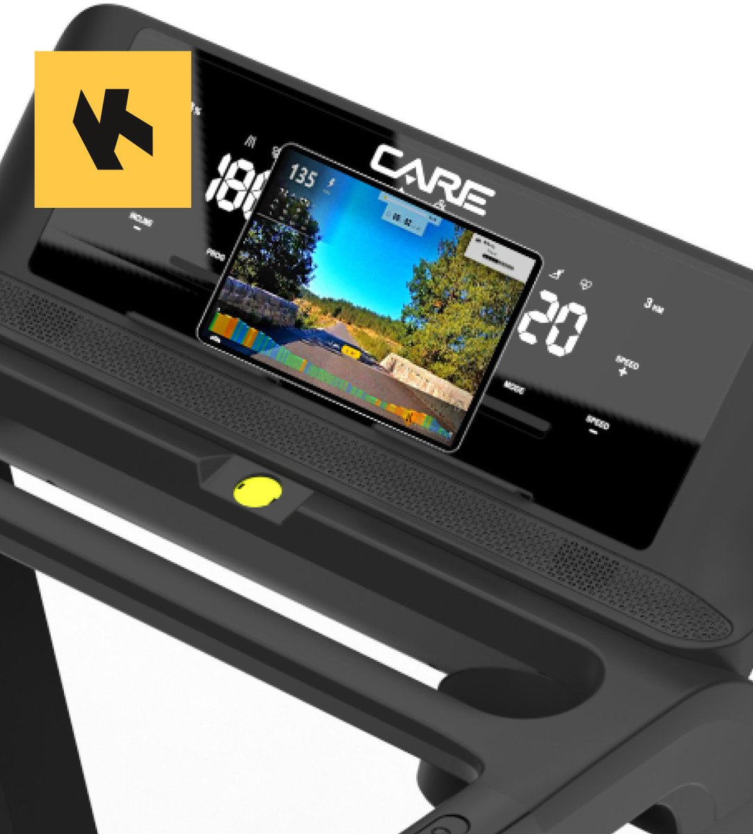 CARE CT-750 - Connected en opvouwbare loopband - Maximale snelheid 20 km/u - 50 programma’s - Gemotoriseerde helling tot max. 10% - Intensief thuisgebruik thumbnail 5