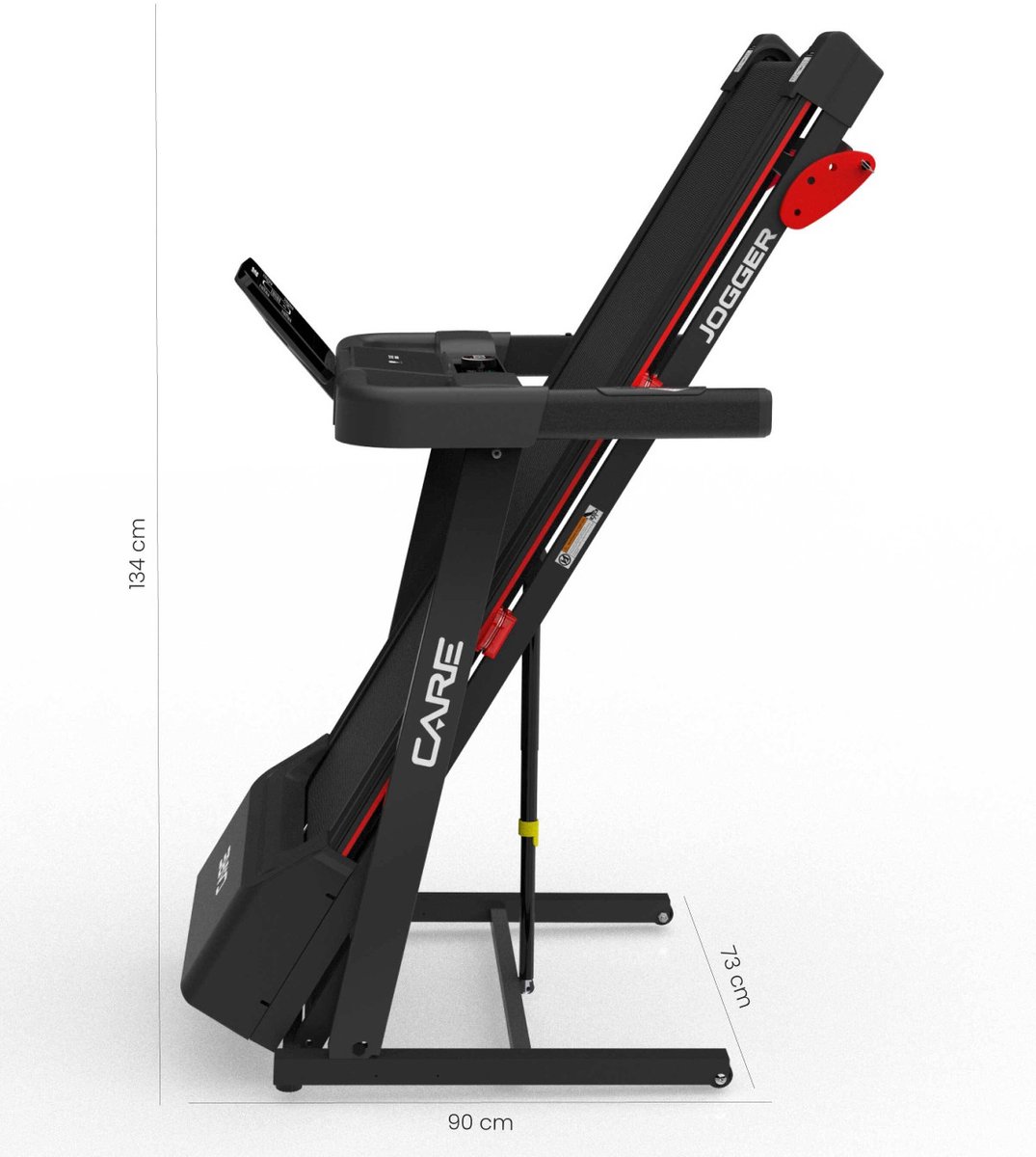 CARE JOGGER - Connected en opvouwbare loopband - Maximale snelheid 16 km/u - 28 programma’s - Handmatige helling met 3 niveaus - Voor thuisgebruik thumbnail 7