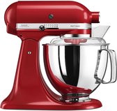 KitchenAid Keukenrobot - Artisan - Keukenrobot met 7 accessoires - 300 W - 4,8 L - Keizerrood