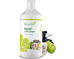 Biostile – Noni Met Druiven – Natuurlijk Noni Sap - Druivensap voor welzijn - 1 L