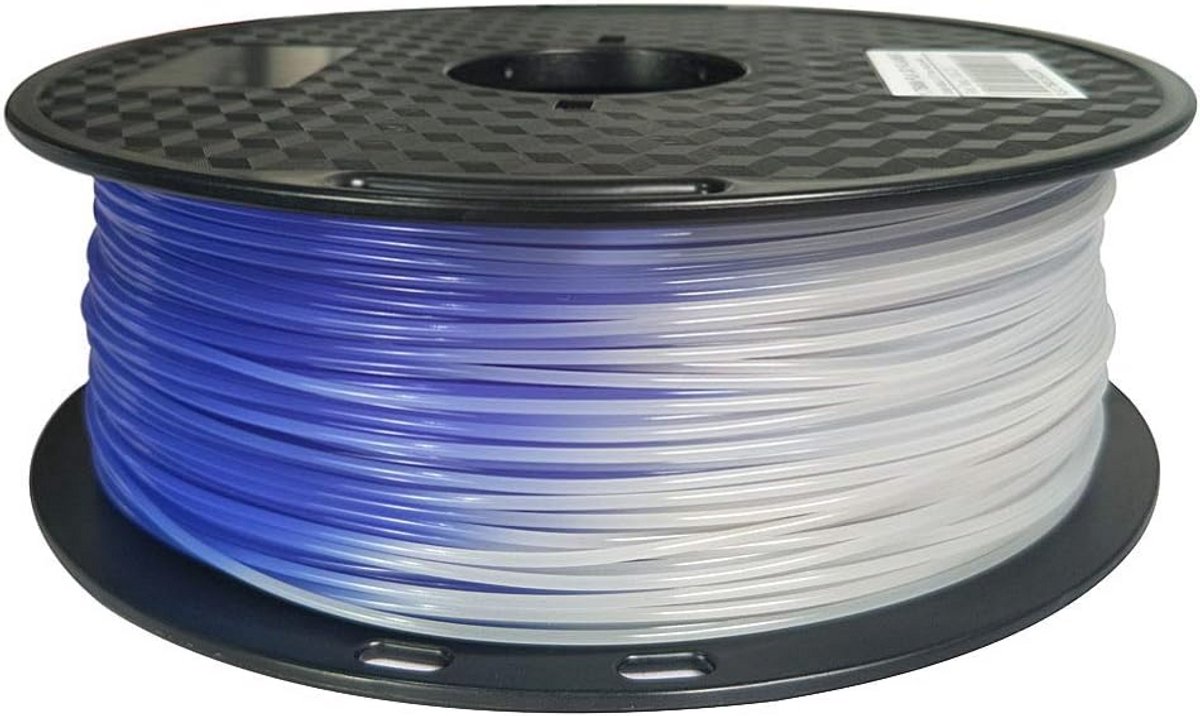 Image of 3D Printer Filament PLA 1.75 mm - Kleur Veranderen van Violet naar Wit - 1 KG