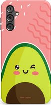 Casetastic Hoesje Geschikt voor Samsung A14 (5G/4G) - Stijlvolle Beschermende Duo-layer Case - Avocado Vibes