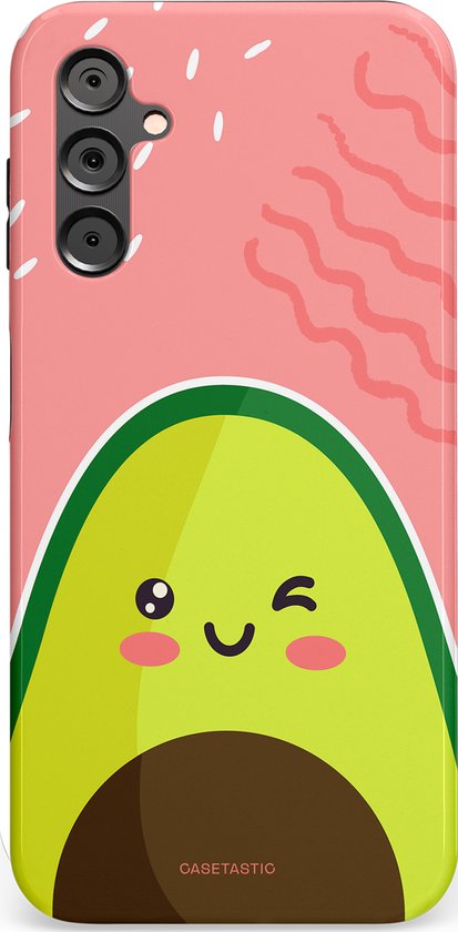 Casetastic Hoesje Geschikt voor Samsung A14 (5G/4G) - Stijlvolle Beschermende Duo-layer Case - Avocado Vibes