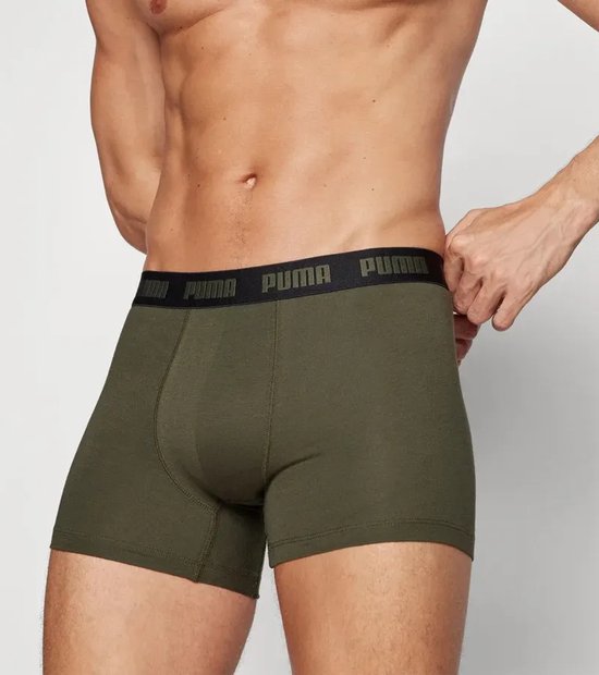 Lot de 3 boxers Puma pour homme - Sous-vêtements en coton pour homme - Sous-vêtements L - Zwart