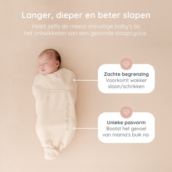 Puckababy Original Piep Inbakerslaapzak (0-3m) - Teddy - Pure van Puckababy — afbeelding 3