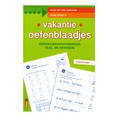 Vakantie oefenblaadjes "naar groep 4"