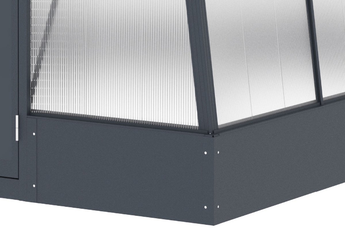 Westmann Aurora 68 tuinkas met fundering - 248 x 188 cm - Antraciet