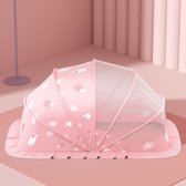 Pop-up strandtent voor baby's, draagbare UPF 50 zonnescherm babytent met zwembad, babyzwembadtent met klamboe, zonnescherm voor baby's (groene buis