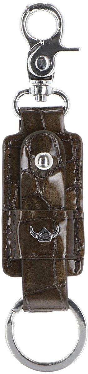 Golden Head Leren sleutelhanger Cayenne Schlüsselanhänger 5156 Toffee bruine