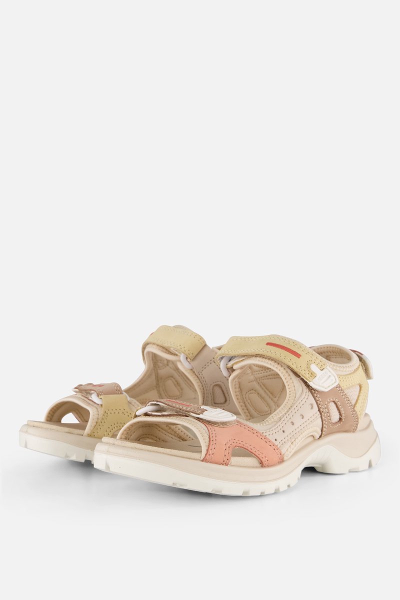 Ecco Offroad Sandalen Leer Dames Roze