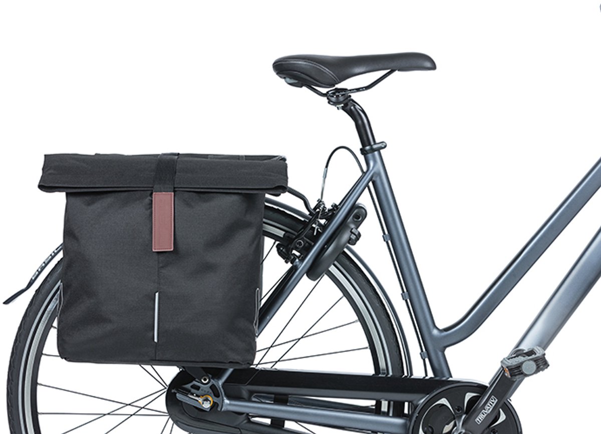 Sac Vélo Basil CITY DOUBLE BAG 32L – Noir – Neuf