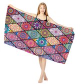 Bol.com Strandhanddoek - Microvezel zandvrije handdoek - Snel drogend voor zwembad en reizen - Uniseks strandaccessoire - Bohemi... aanbieding