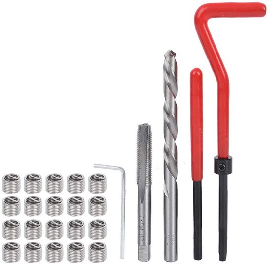 Thread Repair Kit 25pcs M7 Thread Repair Insert Set with Clear Plastic ...