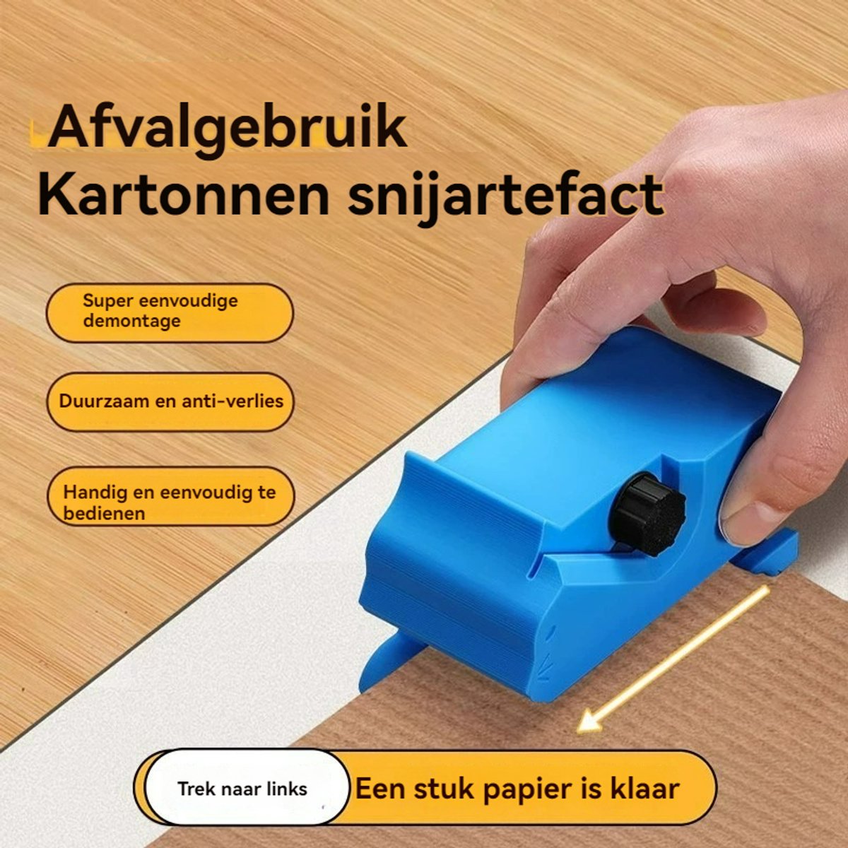 3D Krabsnijder voor katten 2stuks-handmatig snijden van karton voor doe-het-zelf krabpalen voor katten-Snijmes-Kartonsnijden-Draagbaar-Kartonnen stripsnijder voor handgemaakte kattenbedden