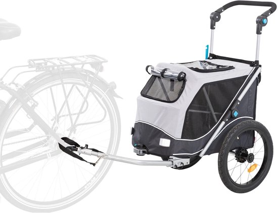 Trixie - Hondenfietskar - Opvouwbaar - Grijs - 90 x 63 x 95 cm